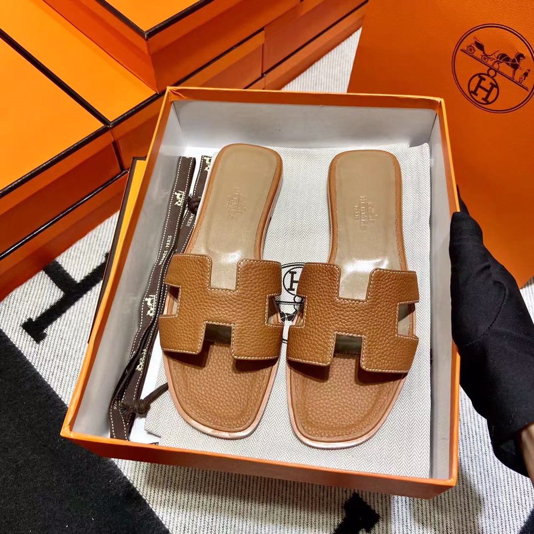 에르메스 올수공 오란 슬리퍼 샌들 토고 42